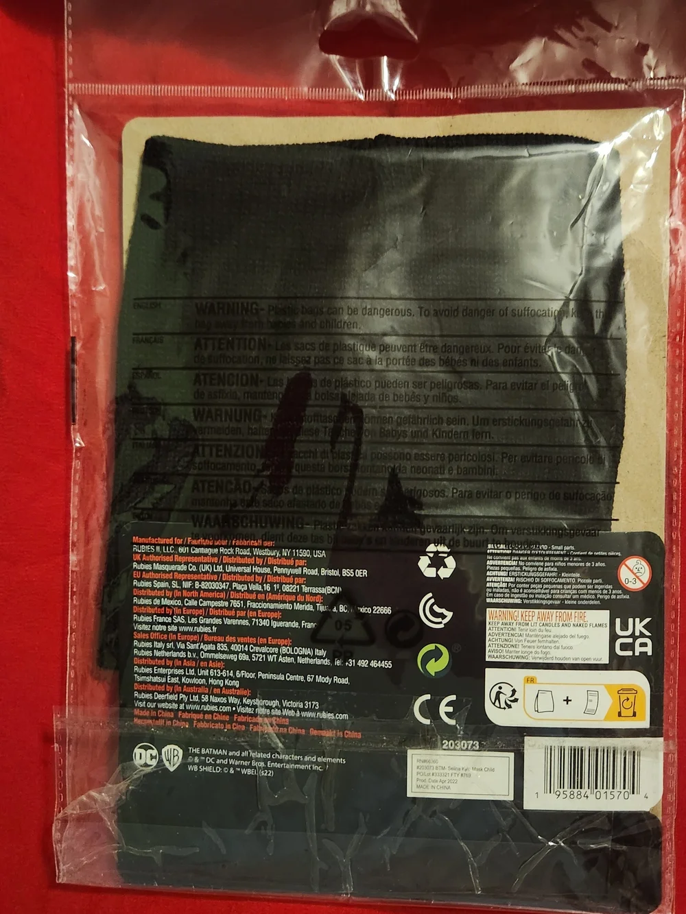 Selina Kyle Child Mask The Batman - Black New In Package from Rubies Costume Co.